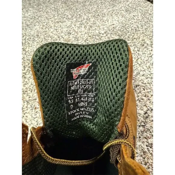 Red Wing Men's King Toe Work Boots Brown Steel Toe Size 9.5 Waterproof - Picture 7 of 11